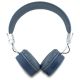 2. Guess Bluetooth-On-Ear-Kopfhörer ENC GUBH70PGTSPSB blau/blau genarbte klassische runde Form