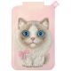 Nimmy Neue magnetische Geldbörse mit großen Augen und niedlichen Haustieren 2.0 Katze mit Handyhalterung – Rosa