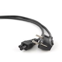 GEMBIRD Netzkabel für Notebook, Kleeblatt CEE 7/7 -> C5 (3-polig), VDE, 1,8 m, schwarz