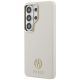 2. Guess Strass-Logo-Hülle mit rundem Logo für Samsung Galaxy S26 Ultra – Beige