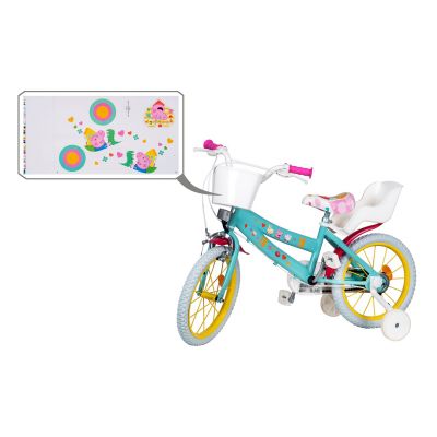 10. Toimsa-Kinderfahrrad 16" Peppa Pig grün