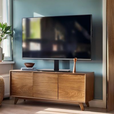 4. MACLEAN Universal-TV-Ständer für TV-Schränke, max. 40 kg, max. VESA 600 x 400, für Fernseher von 32 bis 75 Zoll, MC-386