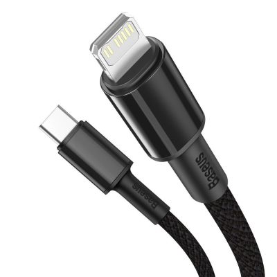 3. Baseus CATLGD-01 Lightning – USB-C PD-Kabel 20 W 480 Mbit/s 1 m – Schwarz