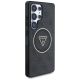 4. Guess 4G Glitter Triangle Buttons MagSafe Hülle für Samsung Galaxy S25 Ultra Schwarz