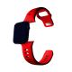 12. 3mk Silikon- Watch für Apple Watch 42/44/45/49 mm – Rot