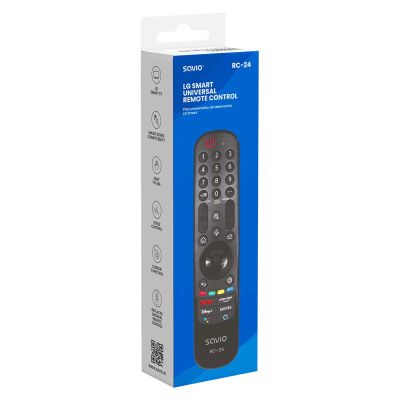 3. SAVIO Universalfernbedienung/Ersatzfernbedienung für LG Smart TV RC-24