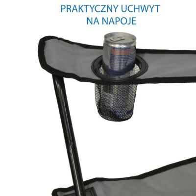 12. Klappbarer Campingstuhl 50 x 50 x 80 cm, Grau