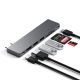 4. Satechi Type-C Pro Hub Slim Space Grau - Schlankes Gehäuse