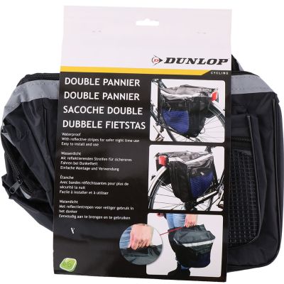 4. Dunlop 2ass PES Fahrradgepäckträgertasche 30x26x10cm 600D SL 27890