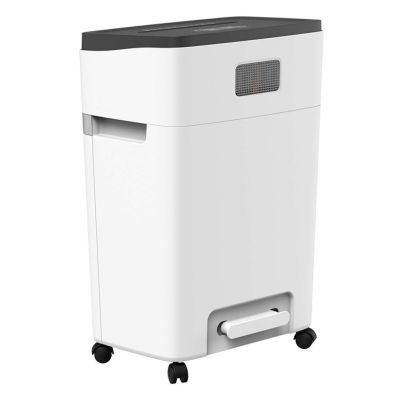 3. HP ONESHRED Aktenvernichter 12MC, Mikroschnitt, P-5, 12 Blatt, 25 l, lichtgrau