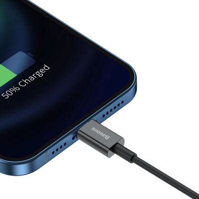 8. Baseus Superior USB - Lightning Kabel 2,4 A 2 m schwarz (CALYS-C01)