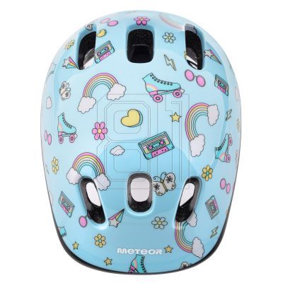 10. Meteor KS06 Rainbow Jr Fahrradhelm 17435 Größe S 48-52 cm