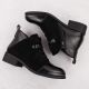 6. Damen-Wildleder-Stiefeletten, gefüttert, schwarz M.Daszyński MR2458-7
