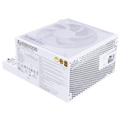 8. Lian Li EDGE GOLD 1000 80 PLUS Gold Netzteil, PCIe 5.1, ATX 3.1 - 1.000 Watt, weiß, inkl. Netzteil USB-Hub
