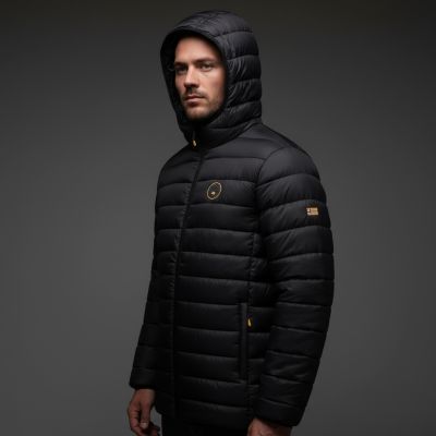 5. Geographical Norway Herrenjacke AMIGOMAP LONG HOOD DB BLACK MEN 233 BLACK (WZ5085H/GN-NOIR)