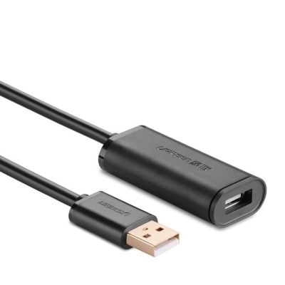 16. Ugreen USB 2.0 Aktives Verlängerungskabel 480 Mbit/s 10 m Schwarz (US121 10321)