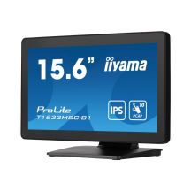 Monitor IIYAMA T1633MSC-B1 15,6 Zoll PCAP Full HD Rahmenloser 10P-Touchscreen 385 cd/m² HDMI DP USB-Schnittstelle HUB 2x2.0 Lautsprecher