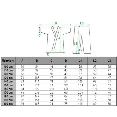 2. Kimono Masters Karate Kyokushinkai 8 oz – 180 cm 06198-150