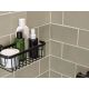 4. TESA MOON BLACK Duschkorb aus Aluminium zur Wandmontage