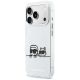 2. Karl Lagerfeld IML Karl & Choupette Peekaboo Logo MagSafe Hülle für iPhone 17 Pro Max - Weiß