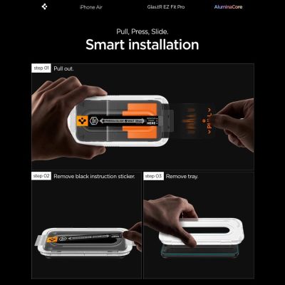 11. Spigen Glas.TR EZ Fit Pro Panzerglas für iPhone 17 Air - Transparent