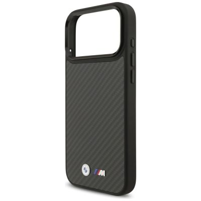 6. BMW M Kevlar Matt MagSafe Hülle für iPhone 17 Pro Max – Schwarz