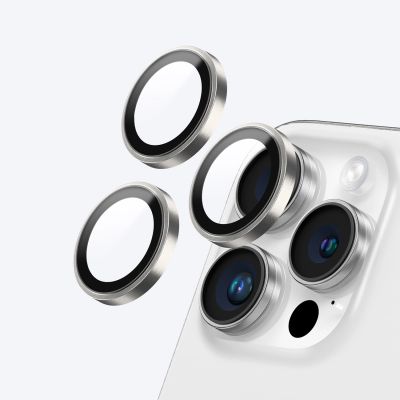 4. AmazingThing AR 3 Linsenglas Vollklares gehärtetes Glas für iPhone 16 Pro / 16 Pro Max - Transparent