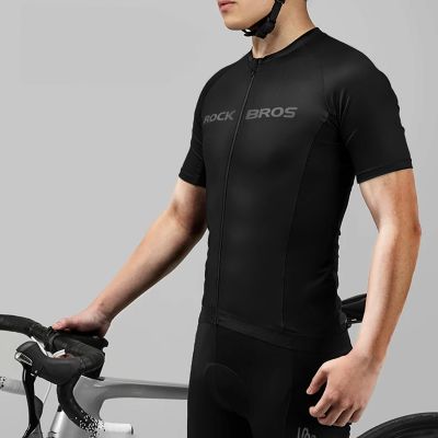 6. Rockbros 15120002006 Radtrikot mit kurzen Ärmeln, XXXL, Schwarz