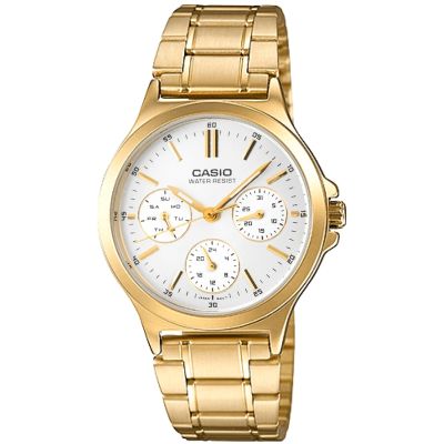 CASIO LTP-V300G-7 Damenuhr + Box