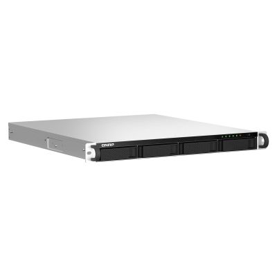 2. Qnap TS-464U-RP-8G, 1U, 4 x 2,5"/3,5" SATA, Intel Celeron N5105/N5095 4C/4T, 8 GB RAM (nicht erweiterbar), 2 x 2,5-GbE, redundantes Netzteil