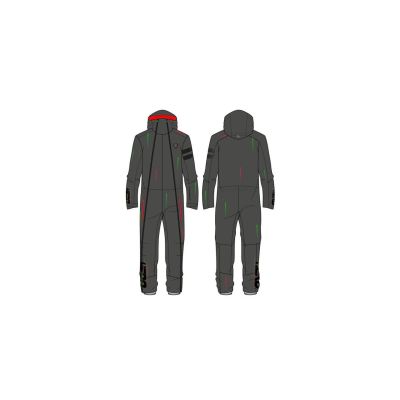6. Skirennanzug ROSSIGNOL One Piece Adult – Black, schwarz