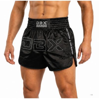 7. Schwarze Muay-Thai-Shorts für Herren V1 COMBATWEAR | DBX Bushido