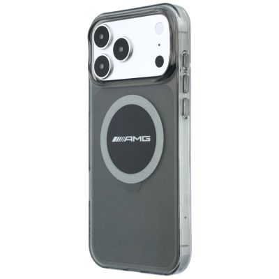 2. Mercedes AMG IML Transparent Bicolor Block MagSafe Hülle für iPhone 18 Pro Max / 17 Pro Max – Schwarz und Grau
