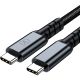 2. 3mk Hyper Cable N-SERIES Thunderbolt 4 USB-C / USB-C 1m 48V/5A 40Gb/s 240W 8K60Hz - schwarz