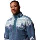 4. Columbia Helvetia II Fleece mit halbem Druckknopf, bedruckt, 2098461461, Blau, L