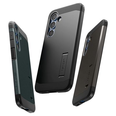 6. Spigen Tough Armor MagSafe Hülle für Samsung Galaxy S25 – Schwarz
