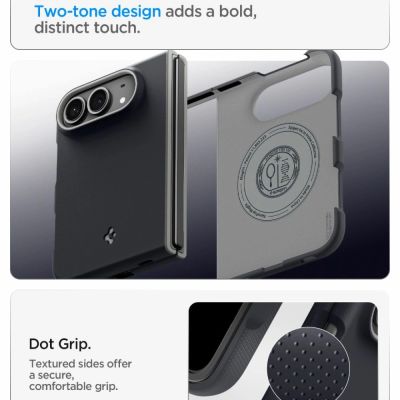 8. Spigen Nano Pop MagSafe Hülle für iPhone Duo – Schwarz und Grau