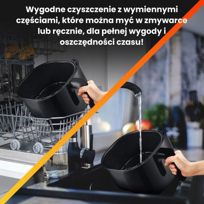 10. Extralink Heißluftfritteuse 5,2 l EU SJ-520 Einzeln 5,2 l Heißluftfritteuse Schwarz
