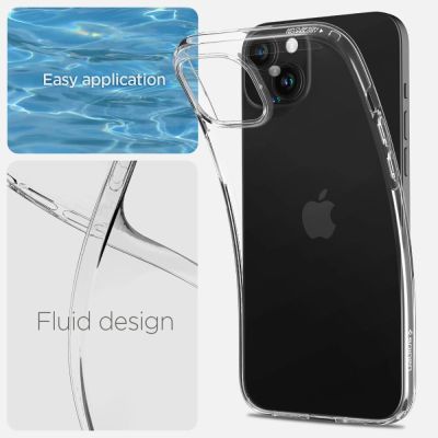 10. Spigen Liquid Crystal Hülle für iPhone 15 Plus – transparent
