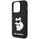 6. Karl Lagerfeld KLHCP14L3DRKHNK iPhone 14 Pro 6.1" schwarz/schwarz Hardcase Rubber Choupette 3D