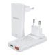 2. Choetech PD6011 65W GaN Ultra USB-C + USB-A Wandladegerät – Weiß