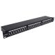 3. INTELLINET 24-Port Cat6a Patchpanel FTP 1HE schwarz