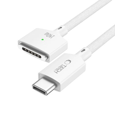 10. Tech-Protect MMC01 Ultraboost USB-C / USB-C MagSafe 3 140W 200cm Kabel für MacBook - Weiß