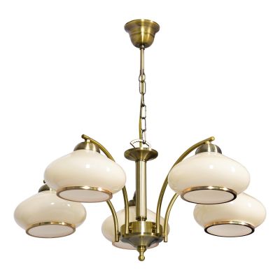 Klassischer Pendelleuchter Activejet RITA, Patina, 5 x E27, für das Wohnzimmer