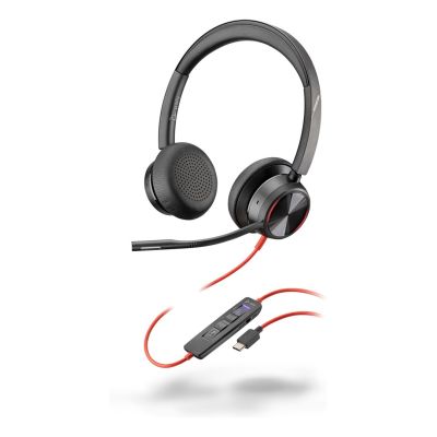10. POLY Blackwire 8225 Stereo 8X225AA USB-C Headset mit Microsoft Teams Zertifizierung + USB-C/A Adapter