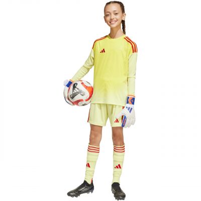 6. adidas Tiro 24 Kindershorts gelb und rot JC6206