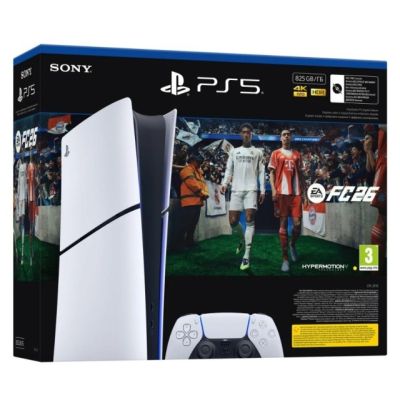 4. Sony PlayStation 5 Digital 825 GB + EA Sports FC26 Konsole