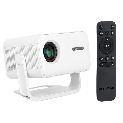 BLOW AndroidTV FullHD MaxView tragbarer Projektor weiß