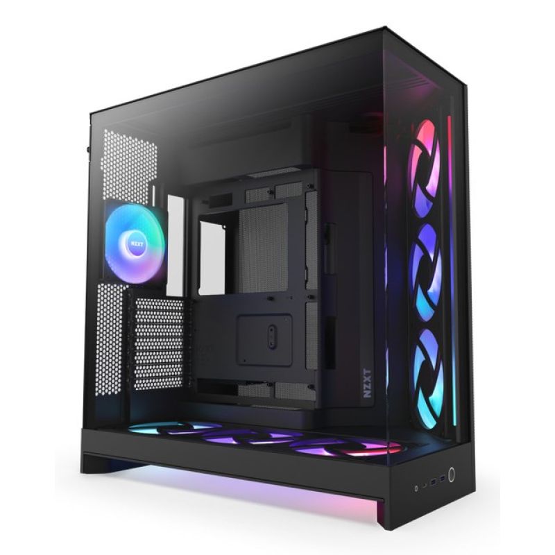 NZXT H9 FLOW RGB+ MIDI-TOWER-CASE MIT FENSTER, SCHWARZ