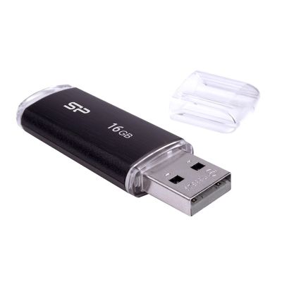 5. Pendrive Silicon Power Ultima U02 16GB USB 2.0 schwarz (SP016GBUF2U02V1K)